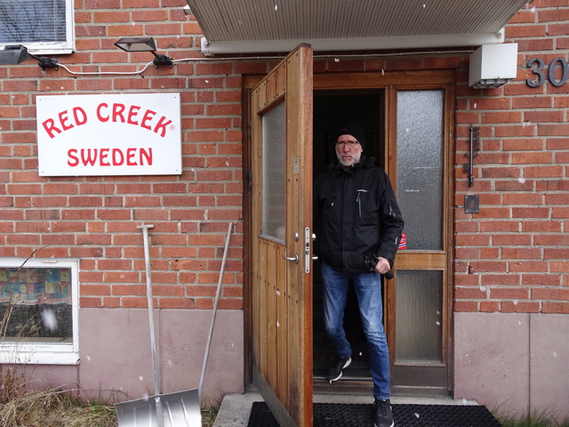 Karl-Gustaf Lundqvist visar sin framgångsrika firma i Boliden. Namnet 